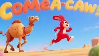 🐪 Come and Run! Camel & Red Bunny Funny Race 🐰🎉