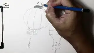 Easy Chinese Lantern Pencil Drawing | Lunar New Year Art for Beginners
