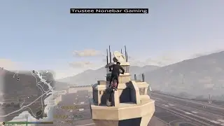 Moto jump to top of Military Air Control Tower #shorts #gta5