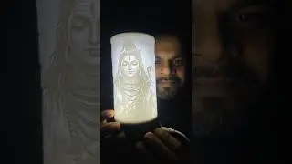 Литофенная лампа, изготавливаемая на заказ методом 3D-печати.