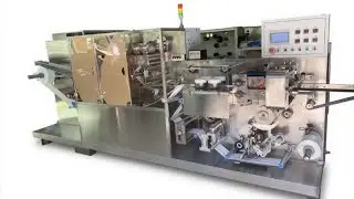 Single sheet of fully automatic disposable wet wipes folding and packing manufacturing machine