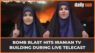 I s r a e l i  S t r i k e Hits Iranian State TV During Live News Broadcast | Iran| Daily Sun