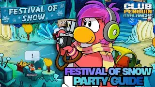 FESTIVAL OF SNOW 2025 PARTY GUIDE ❄️ | Club Penguin Avalanche