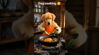 Dog cooking. #shorts #AIVideo #cooking #dogcooking