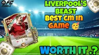 120 OVR Max Rank Steven Gerrard Review 🔥 | Elite Long Shots + Crazy Passing | FC Mobile
