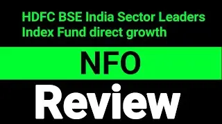 HDFC BSE India Sector Leaders Index Fund direct growth nfo review