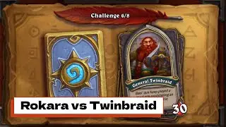 Хартстоун / Hearthstone: Book of Mercenaries. 6 &mdash; Rokara vs General Twinbraid