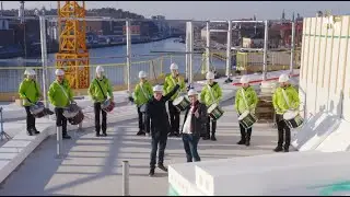 Gilla Karlshamngalan 2022 - galaintro med slagverkare från Karlshamns Musikskola