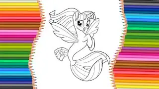 My Little Pony Rarity Purple Marker Coloring | Easy Drawing Tutorial #drawing #coloring #art