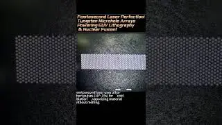 Femtosecond Laser vs Tungsten: Drilling 90&mu;m Holes with 1&mu;m Precision！ #ultrafastlaser #medical