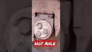 🔥DANGER🔥 HOT AXLE OF TRAIN WHEEL🥵
