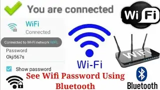 How To Connect With Internet Without Wifi And Cellular data | See Wifi Password By Using Bluetooth 