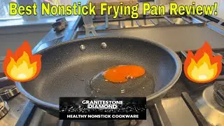 Granitestone Diamond Nonstick Frying Pan Review! Best Cheap Pan 2025! Project Farm's Best Pan!