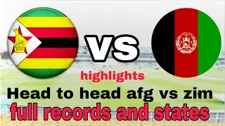 Afghanistan vs Zimbabwe Head to head full stats and records . highlights t20.afg vs zim 2021