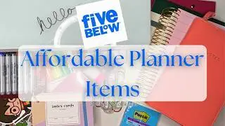 Five Below Affordable Planner & School Supply Haul | Budget Friendly