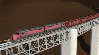 Train accident animation model created using 3ds max