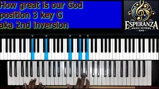 How Great Is Our God – Position 3 (2nd Inversion) | Key of G | Passing vii–III(major)–vi