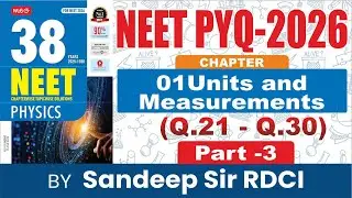 Units And Measurement (NEET PYQ )(PART- 3) (Q.21-Q.30)#physicspyq #pyq #neetpyq 