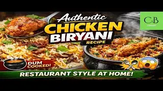 Authentic Chicken Biryani Recipe | Restaurant-Style Dum Biryani at Home#chickenbiryani #foodie #yt