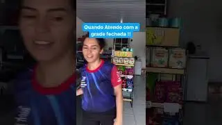 Atender de grade fechada. #grade #comercio #comerciante #trabalho #criadordeconteudo