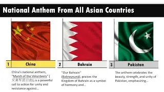 National Anthems From All Asian Countries | Qatar | Pakistan | China | UAE | Music is Art |