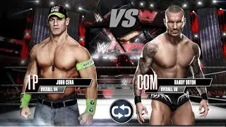 John Cena vs Randy Orton/No DQ match/wwe 2k in mobile