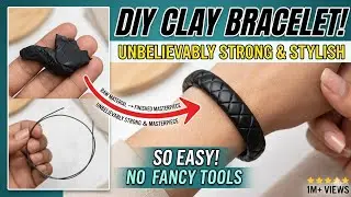 🤩 Bracelet making with polymer Clay || easy to DIY at home tutorial video