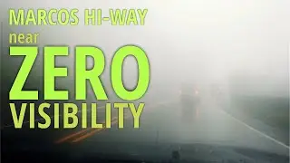 Marcos Highway Drive - Near Zero Visibility | July 2021 Monsoon Season
