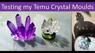 Let's test my Temu geode crystal cluster moulds...