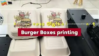 Burger Boxes Printing Single-Pass Digital Inkjet  Printer Machine for High-Speed Production