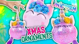 DIY🦄 MAGICAL UNICORN CHRISTMAS TREE ORNAMENTS🎄 - Crafts & Decor
