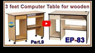 3 feet Computer Table Computer Desk Computer Trolley for wood |EP.83 | part.9 | sri maari furnitures