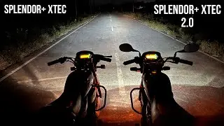 Headlight comparison || Splendor+ Xtec vs Splendor+ Xtec 2.0 || sirf 4000 ka fark h