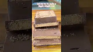Jiggly wiggly chocolate mousse cake (no gelatin, no raw egg, no baking)