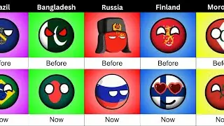 Past vs Now Countryballs | O&M Facts