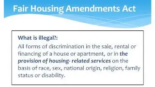 PS 21 Landlords and Tenants Fair housing
