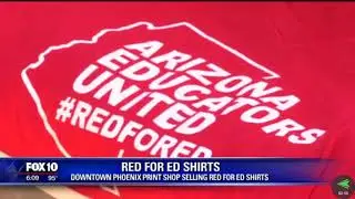 Downtown Phoenix print shop selling #RedForEd shirts - Acme Prints on Fox 10 Phoenix