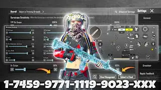 NEW UPDATE 4.2🔥BEST SENSITIVITY CODE + CONTROL SETTINGS BGMI/PUBG MOBILE