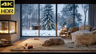 Winter Dog Sleep by Fireplace &ndash; Calm Piano Music for Relaxing Moments