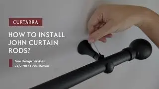 How To Install Custom John Curtain Rods  #homedecor #howto #installation #home