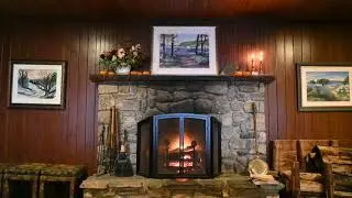 Saturday evening fire at Migis Lodge.