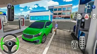 New MPV kia Carnival Car Stuck for parking Fuel Gas station&ndash;3d driving class simulator 2026#cargame