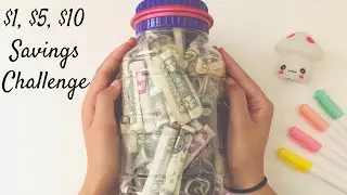 $1 $5 $10 SAVINGS CHALLENGE | HOW MUCH DID I SAVE? | March 2021