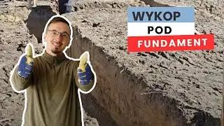 01. Jak wykonać wykop pod fundamenty 🏗️ #budowadomu #fundamenty #modernhouse