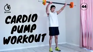 Cardio Pump Workout [ Barbell HIIT 20 MIN ]