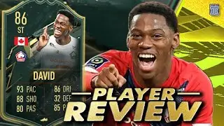 86 WINTER WILDCARD DAVID PLAYER REVIEW! WINTER WILDCARD JONATHAN DAVID - FIFA 22 ULTIMATE TEAM