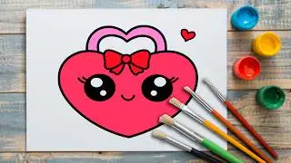 How to Draw a Cute Tote Bag Simple & Easy for Kids