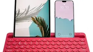 Macally Wireless Keyboard for Tablet and Phone - Multi Device Bluetooth Keyboard for iPad Mini/Pro