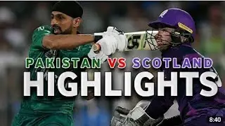 Pakistan vs Scotland Yesterday Match Full Highlights || Pak Vs Scotland #pakvssco|| My first vedio