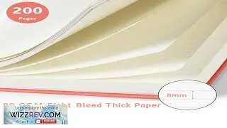 Vintage A5 Leather Bound Notebook With Personalized Soft Cover And Bookmark Review